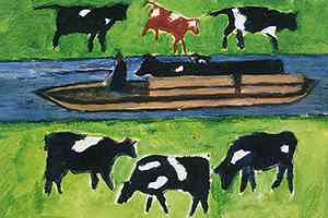 Onderweg langs zee , illustratie , 25x60  2017